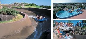 蓮沼ウォーターガーデンプール 千葉県九十九里浜 ナインテンナインオートキャンプ場 ナインテンナイン海の見えるコテージ バーベキュー場