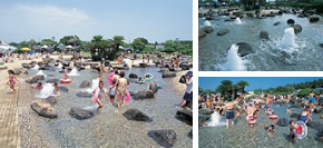 蓮沼ウォーターガーデンプール 千葉県九十九里浜 ナインテンナインオートキャンプ場 ナインテンナイン海の見えるコテージ バーベキュー場